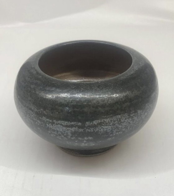 Image 1 of Jarrón esférico de gres belga de nucleación