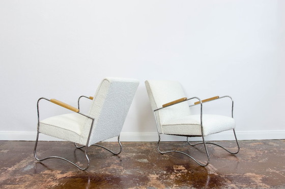 Image 1 of Sillones estilo Bauhaus, años 50, Polonia, juego de 2