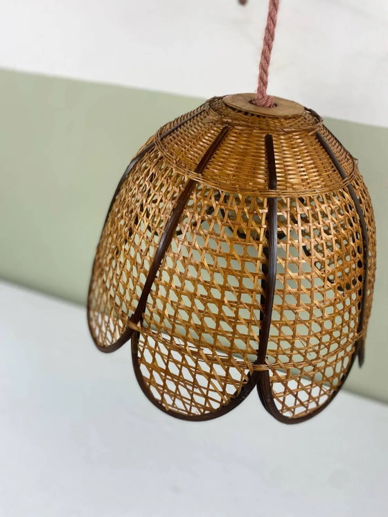 Vintage wicker pendant light – Pendant lamps, Rattan (photo 7 of 17)