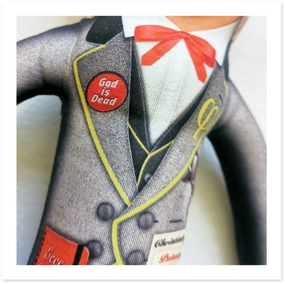 Image 1 of Sculpture philosophique de Friedrich Nietzsche | Poupée d'art design | Objet de décoration intellectuelle