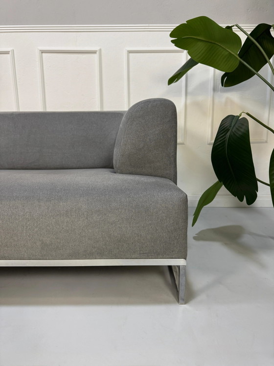 Image 1 of B&B Italia Solo Sofa Grau Stoff Tisch: Tavolo + Hocker