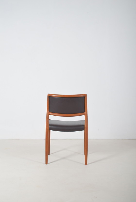 Image 1 of Set Of 6 Chairs Model 80 Designed By Niels Møller, 1960s