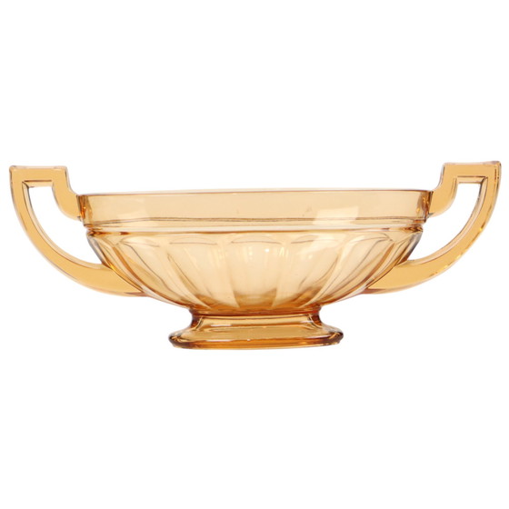 Image 1 of Fruttiera Art Déco Val Saint Lambert Noémie