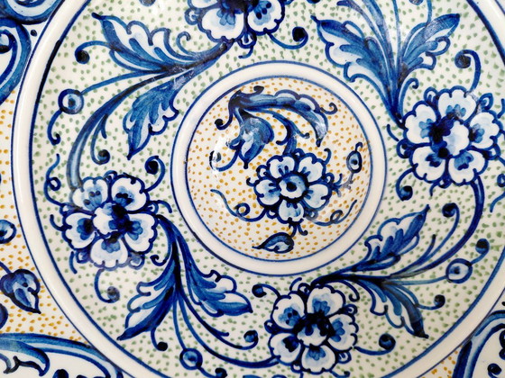 Piatto da parete spagnolo vintage 37 cm – Dipinto a mano Anni '70 – Manises - Ceraplat, Decorazioni murali (photo 5 of 8)