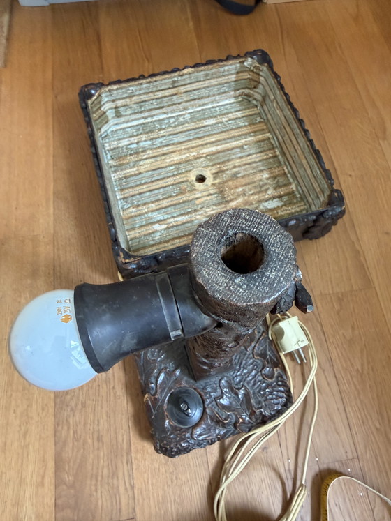 Image 1 of Lampada in legno Art Déco