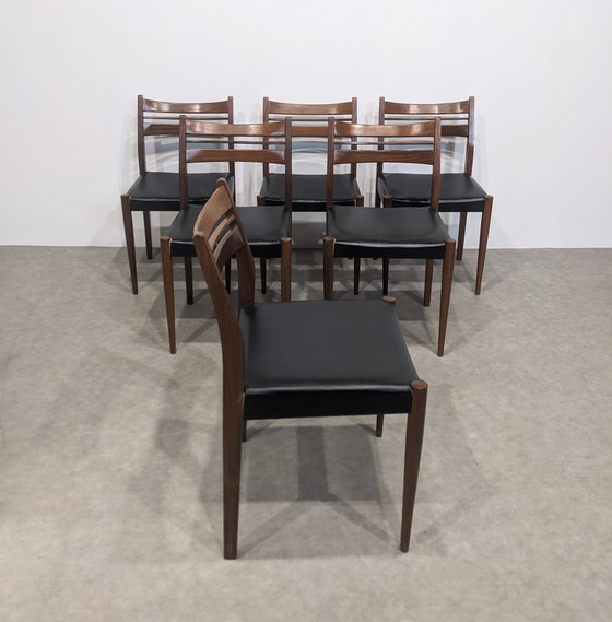 Image 1 of 6 chaises scandinaves vintage