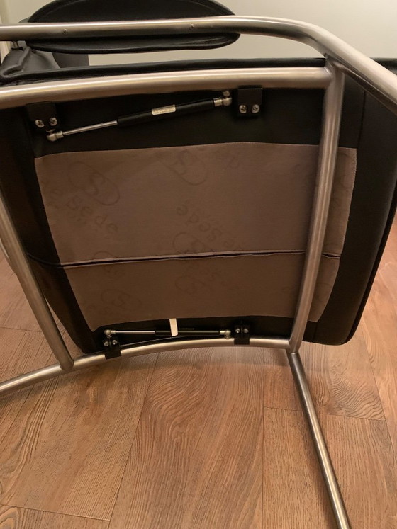 De Sede Zwart Leren Stoel – Fauteuils, Leather, Metal (photo 4 of 6)