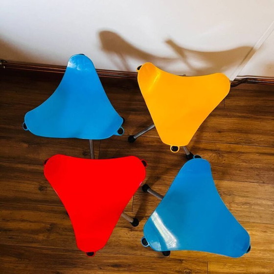 Image 1 of Ensemble de 4 tabourets LALLEMAND