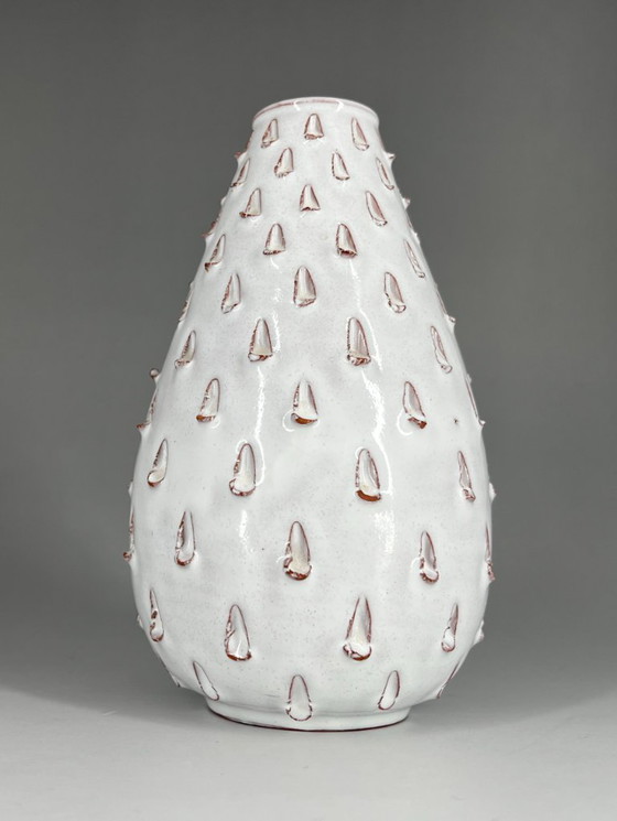 Image 1 of Vase aus Hallstatt-Keramik (gestempelt „Hallstatt Austria“) – Gudrun Baudisch-Wittke zugeschrieben – 1950er Jahre