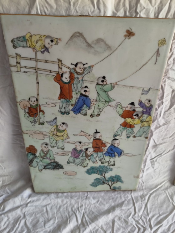 4 piastrelle cinesi in porcellana – Decorazioni murali (photo 2 of 13)