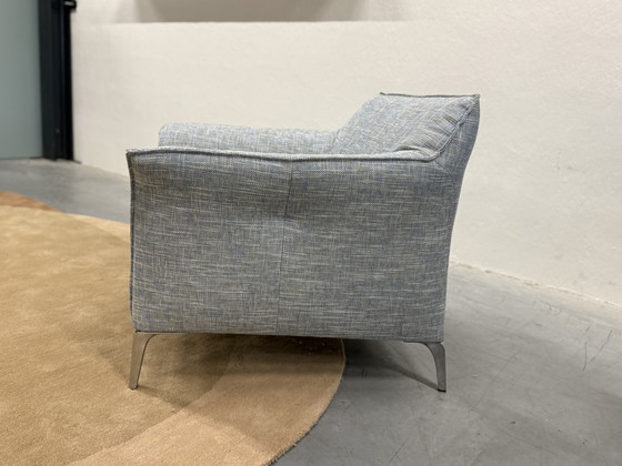 Image 1 of Leolux Mayon Fauteuil Ruvido stof Blauw 