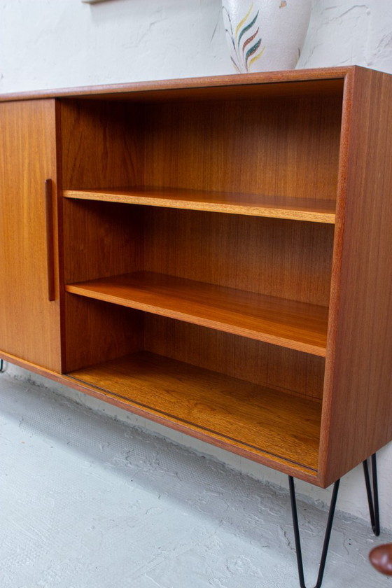 Image 1 of Vintage teak sideboard highboard chest of drawers Danish Mid Century 60s
