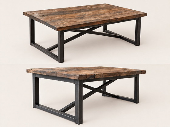 Timothy Oulton ‘Axel’ coffee table 120x79x47 cm – Wood, Metal (photo 3 of 5)