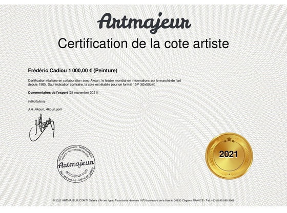 Image 1 of Olio su tela grezza, dimensioni 40x30cm