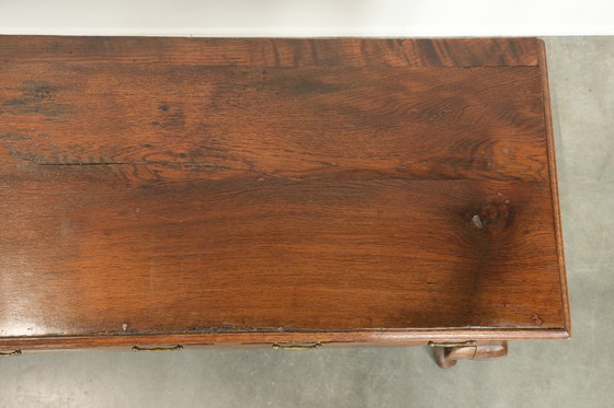 Image 1 of Antique English sideboard from the 18th century made of oak