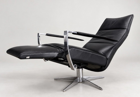 JORI Idaho Medium — Black Leather & Chrome – Adjustable recliner chair (photo 15 of 15)