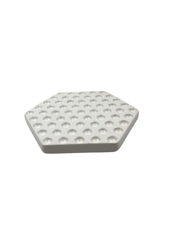 Image 1 of Assiette en céramique blanche de l'ère spatiale, Ennio Lucini, Gabbianelli Italie vers 1970