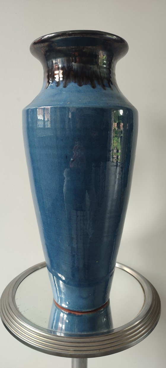 Image 1 of Large ceramic vase of 39 cm Atelier Thomas BUXÓ (1970)