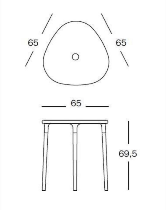 Image 1 of TABLE À AIR TRIANGULAIRE MAGIS