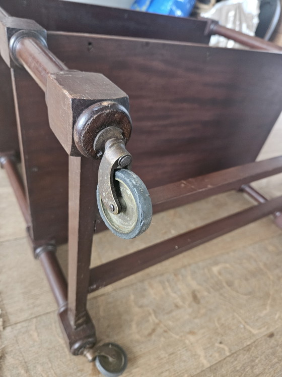 Image 1 of Unique Art Deco tea trolley from furniture factory 't Woonhuys Amsterdam, ca. 1920