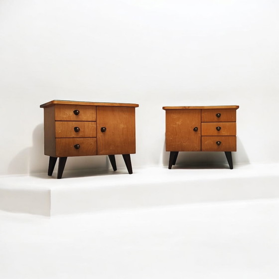 Image 1 of 2X Tables de nuit Mid Century