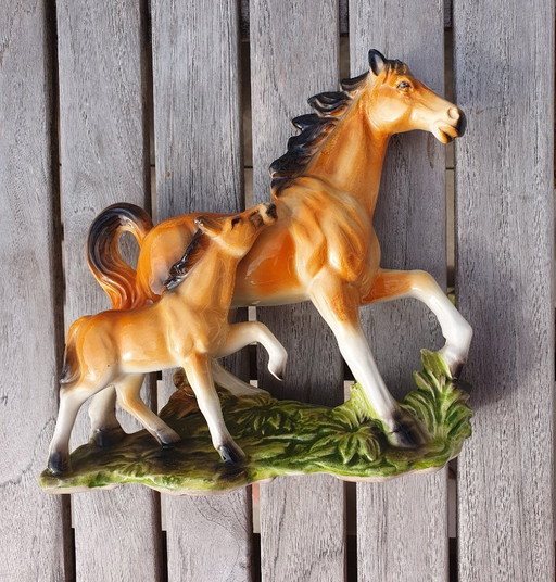 Ceramic figurine horses (vintage '50s-'70s)