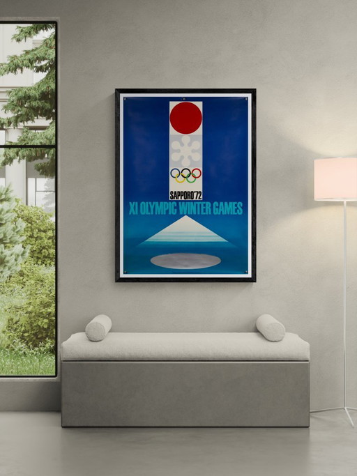 Sapporo 1972 XI Olympische Winterspelen – Originele Olympische poster van Takashi Kono – Paper (photo 2 of 8)