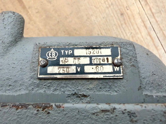 Image 1 of Grey Industrial Cast Iron Wall Light from Elektrosvit, 1960s