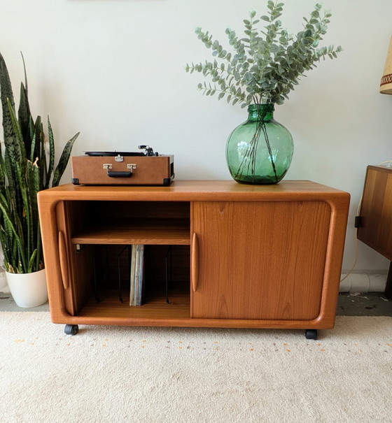 Image 1 of Vintage Danish teak sideboard, Dyrlund audio cabinet