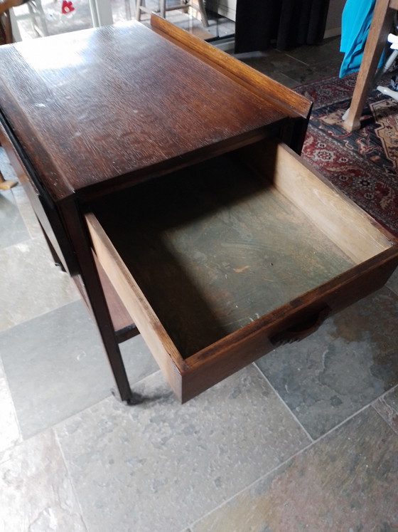 Teetisch / Beistelltisch mit Schublade / Klapptisch – Beistelltische, Wood (photo 8 of 11)