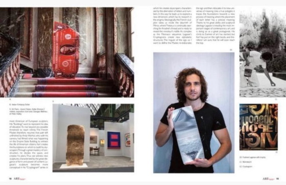 Image 1 of Karl LAGASSE - One Dollar in my red canvas - Impression plexiglas