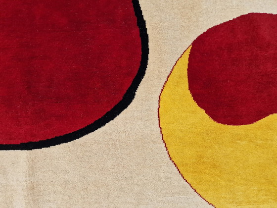 Image 1 of Alexandre Calder Style Modern Artist Carpet, 3 x 2 M, Wool, Hand-Knotted High Quality