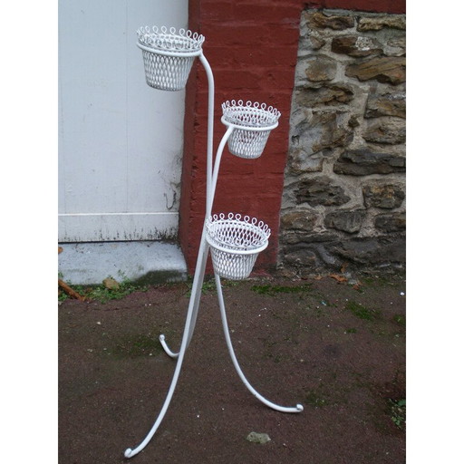 Jardinière vintage en métal par Mathieu Mategot, 1950