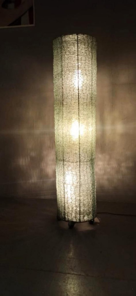 Image 1 of lampadaire vintage en verre