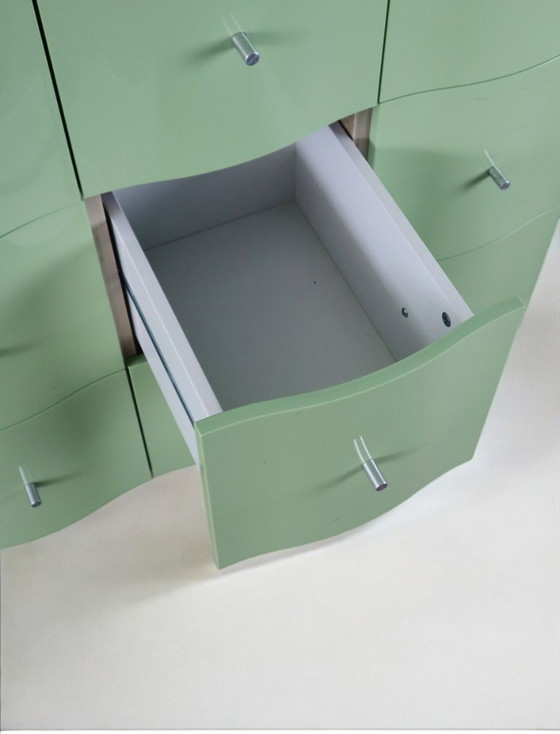 Image 1 of cassettiera vintage Vajer verde, Tomas Jelinek, Ikea 1995