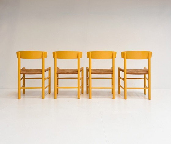 Image 1 of Set aus 4 Stühlen Modell J39 von Borge Mogensen für FDB Mobler, 1970er Jahre