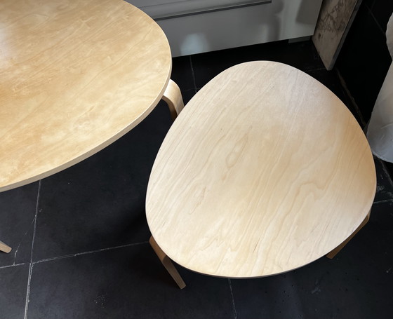 Image 1 of IKEA SVALSTA 1999 Set Salontafels Bijzettafels Berkenhout Scandinavisch