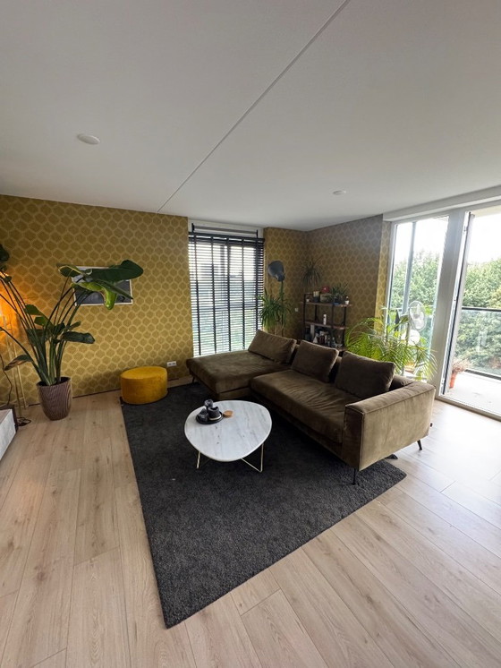 Image 1 of Divano angolare in velluto verde - 3 metri di larghezza