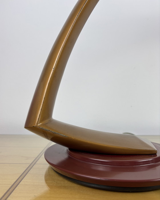 Image 1 of Brutalist Fase Boomerang 2000 Table Lamp by Luis Pérez de la Oliva 1960s-1970s Industrial Design Spain, Mid-Century, Space Age