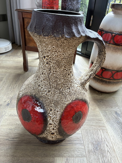 Vintage fat lava floor vase 50 cm Dumler & Breiden