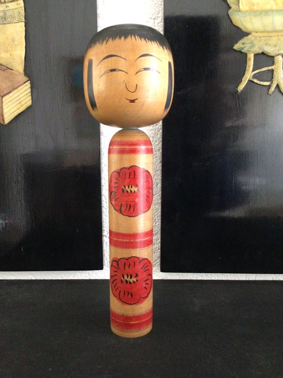 Image 1 of Set di 4 Kokeshi giapponesi vintage