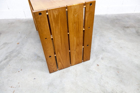 Image 1 of Mobile basso della Maison Regain, olmo massello, circa 1960, con cassetto