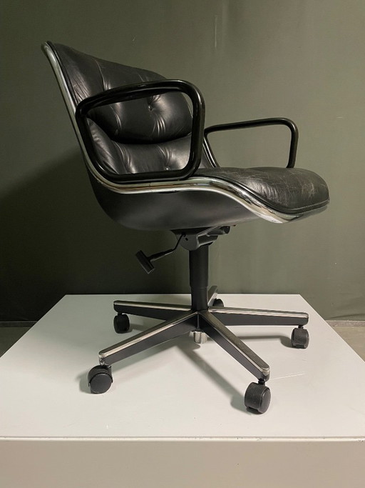 Silla de escritorio ejecutiva vintage Pollock, Knoll