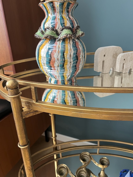 Image 1 of Goudkleurige Normandy Bar Cart van Bungalow 5