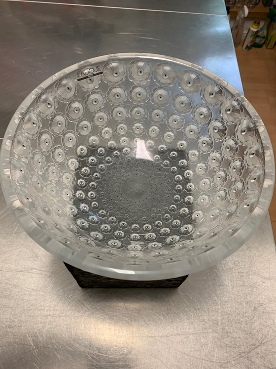 Image 1 of RENE LALIQUE NEMOURS GLASS BOWL Signed