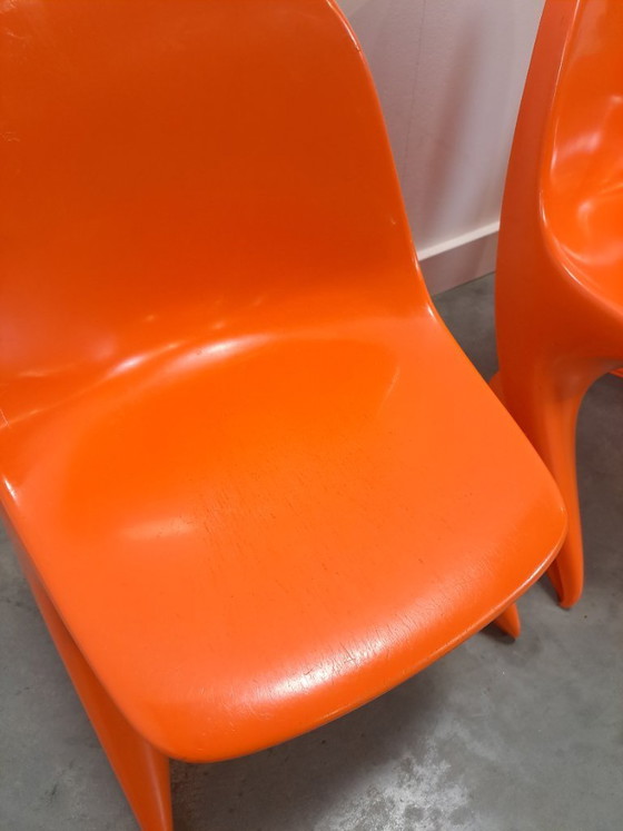 Image 1 of Seggiolone Casalino I in plastica arancione