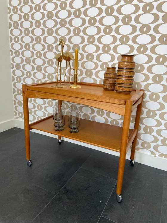 Image 1 of Chariot vintage avec plateau amovible par Poul Hundevad