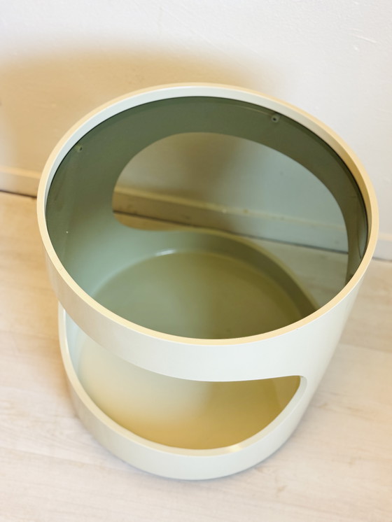 Image 1 of Vintage space age side table ‘LUNA’ – Opal Möbel, jaren ’60