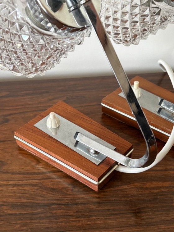 Vintage retro 70s German bedside lamps by Richard Essig – Table lamps, Glass (photo 12 of 12)