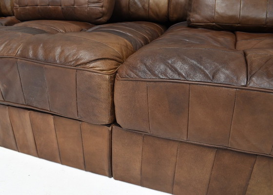 Image 1 of De Sede DS88 Sectional Sofa in Cognac Brown Leather - Switzerland, 1970s